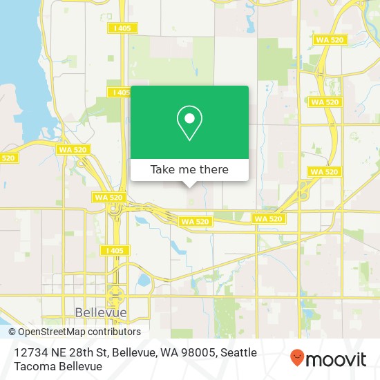 12734 NE 28th St, Bellevue, WA 98005 map