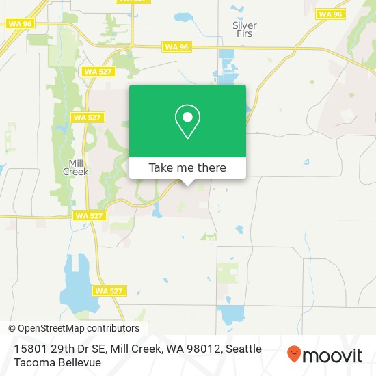 Mapa de 15801 29th Dr SE, Mill Creek, WA 98012