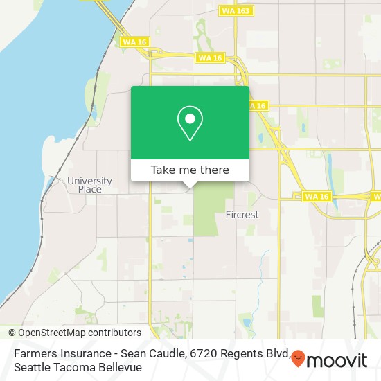 Mapa de Farmers Insurance - Sean Caudle, 6720 Regents Blvd