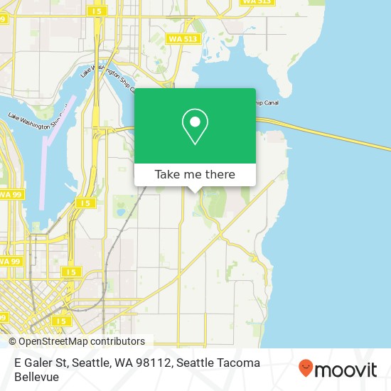 Mapa de E Galer St, Seattle, WA 98112