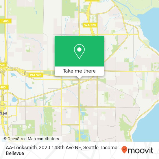 AA-Locksmith, 2020 148th Ave NE map