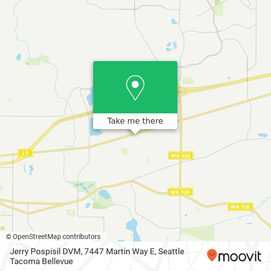 Jerry Pospisil DVM, 7447 Martin Way E map