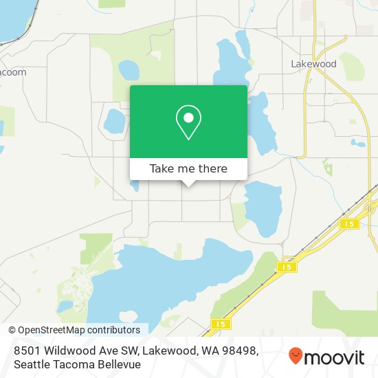 8501 Wildwood Ave SW, Lakewood, WA 98498 map