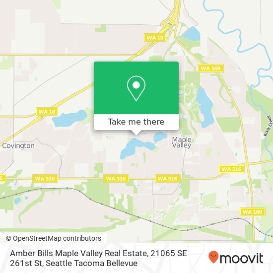 Mapa de Amber Bills Maple Valley Real Estate, 21065 SE 261st St