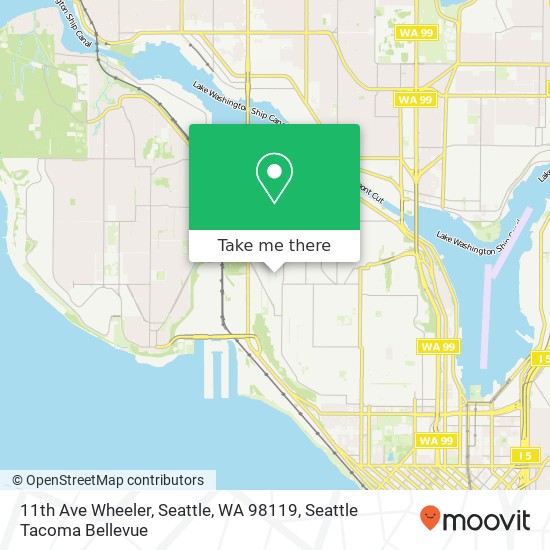 11th Ave Wheeler, Seattle, WA 98119 map