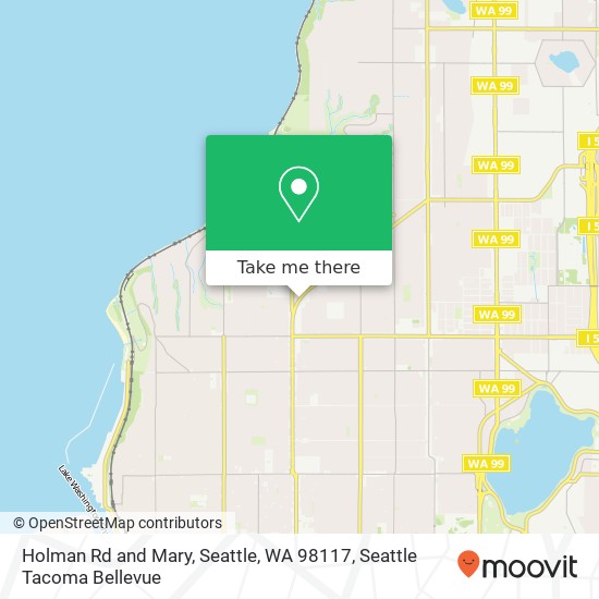 Holman Rd and Mary, Seattle, WA 98117 map