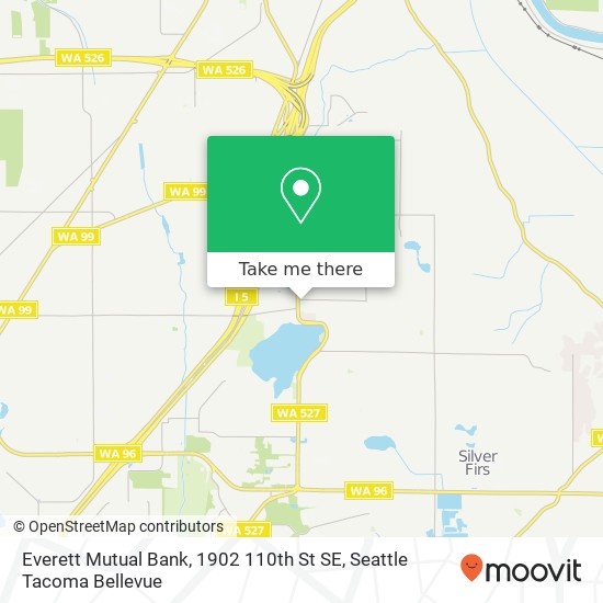 Mapa de Everett Mutual Bank, 1902 110th St SE