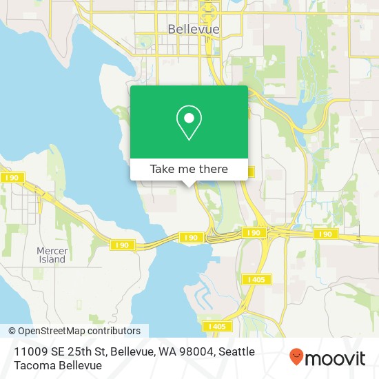 11009 SE 25th St, Bellevue, WA 98004 map