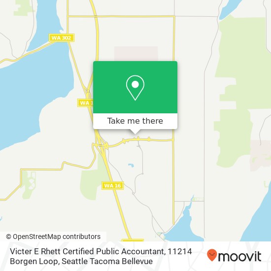 Victer E Rhett Certified Public Accountant, 11214 Borgen Loop map