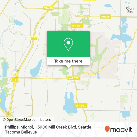 Phillips, Michol, 15906 Mill Creek Blvd map