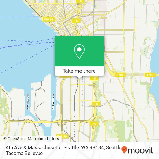 4th Ave & Massachusetts, Seattle, WA 98134 map