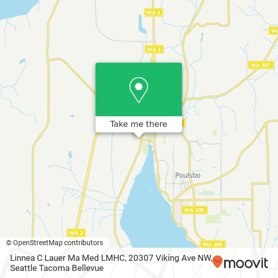 Mapa de Linnea C Lauer Ma Med LMHC, 20307 Viking Ave NW