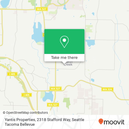 Yantis Properties, 2318 Stafford Way map