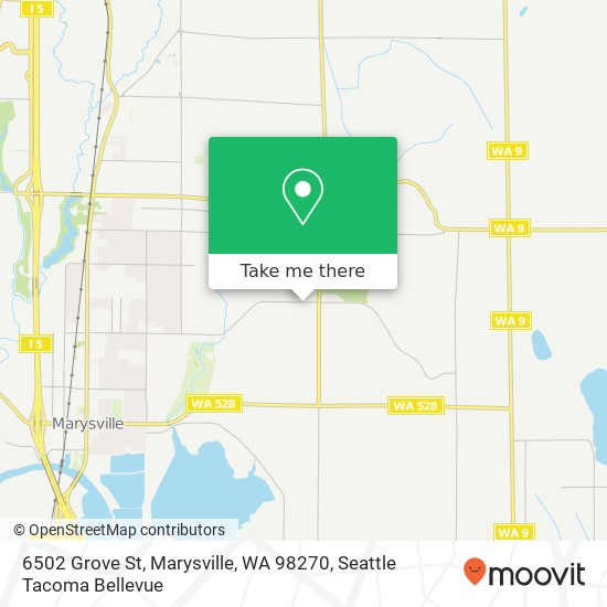 Mapa de 6502 Grove St, Marysville, WA 98270