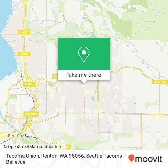 Mapa de Tacoma Union, Renton, WA 98056