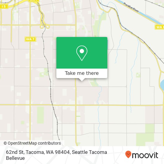 62nd St, Tacoma, WA 98404 map