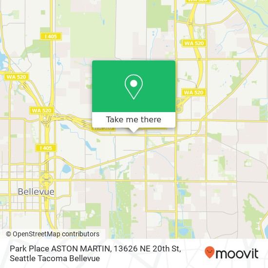 Park Place ASTON MARTIN, 13626 NE 20th St map