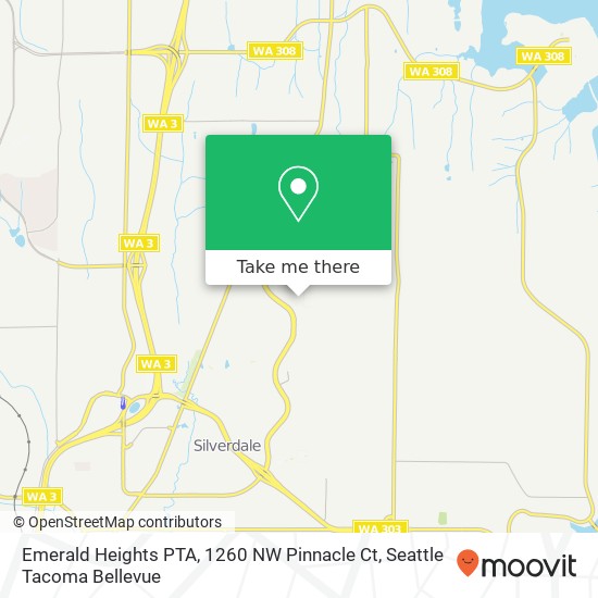 Mapa de Emerald Heights PTA, 1260 NW Pinnacle Ct