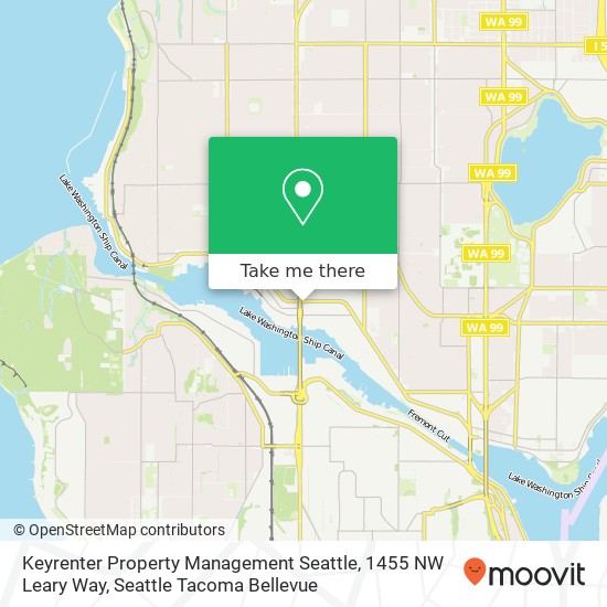 Keyrenter Property Management Seattle, 1455 NW Leary Way map