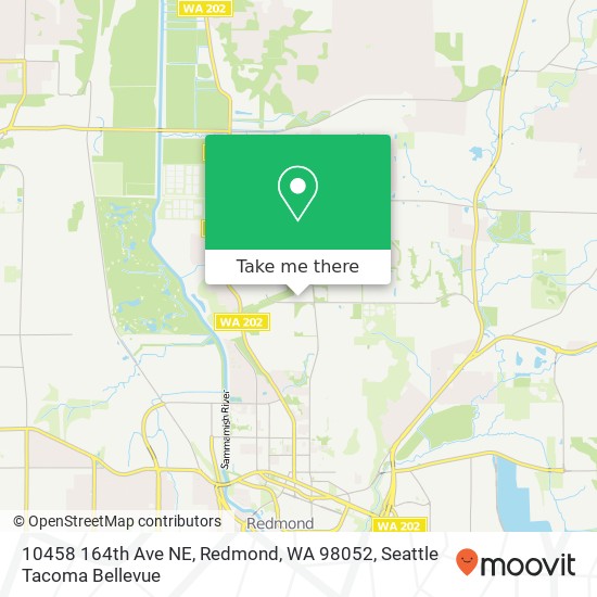 Mapa de 10458 164th Ave NE, Redmond, WA 98052