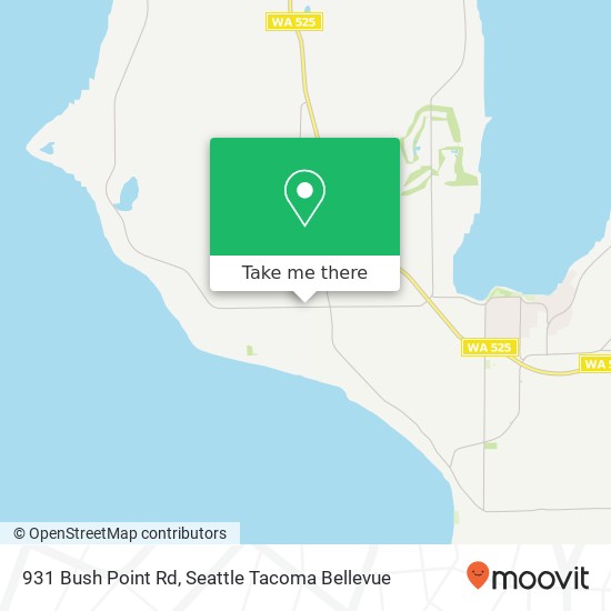 Mapa de 931 Bush Point Rd, Freeland, WA 98249