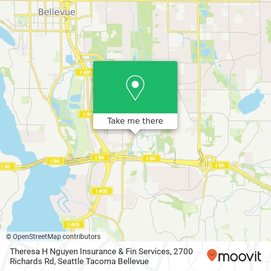 Mapa de Theresa H Nguyen Insurance & Fin Services, 2700 Richards Rd