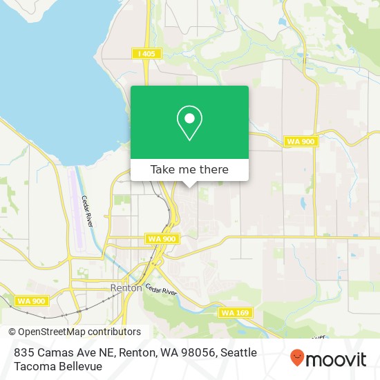 835 Camas Ave NE, Renton, WA 98056 map