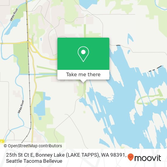 25th St Ct E, Bonney Lake (LAKE TAPPS), WA 98391 map