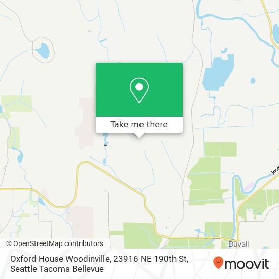 Mapa de Oxford House Woodinville, 23916 NE 190th St