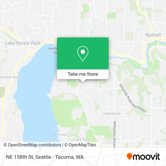 Mapa de NE 158th St