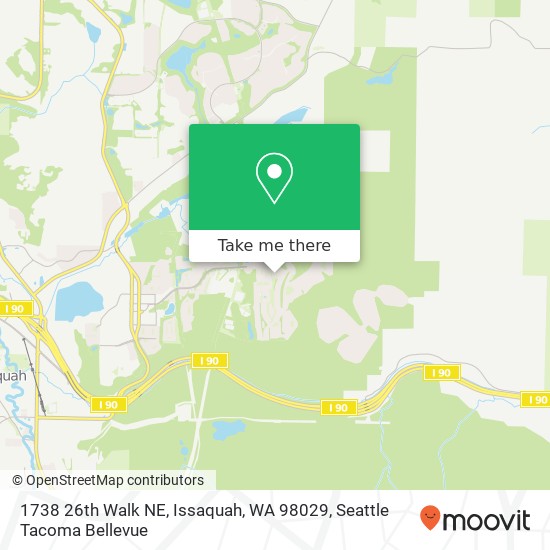 1738 26th Walk NE, Issaquah, WA 98029 map