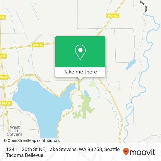 Mapa de 12411 20th St NE, Lake Stevens, WA 98258