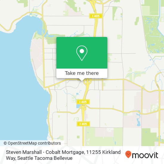 Steven Marshall - Cobalt Mortgage, 11255 Kirkland Way map