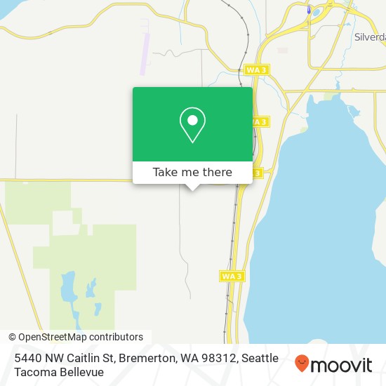 Mapa de 5440 NW Caitlin St, Bremerton, WA 98312