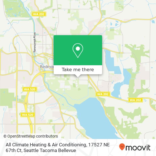 All Climate Heating & Air Conditioning, 17527 NE 67th Ct map