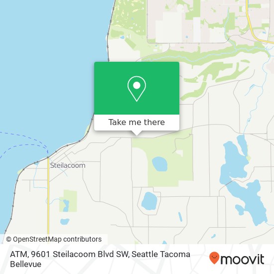 ATM, 9601 Steilacoom Blvd SW map