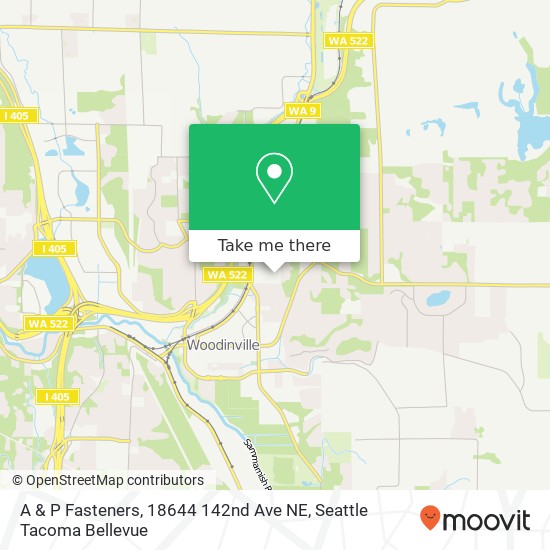 Mapa de A & P Fasteners, 18644 142nd Ave NE