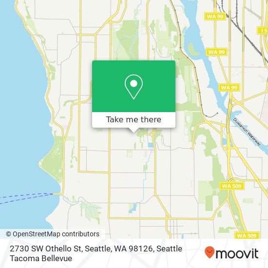 Mapa de 2730 SW Othello St, Seattle, WA 98126