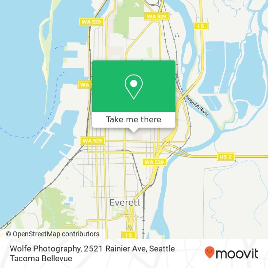 Mapa de Wolfe Photography, 2521 Rainier Ave