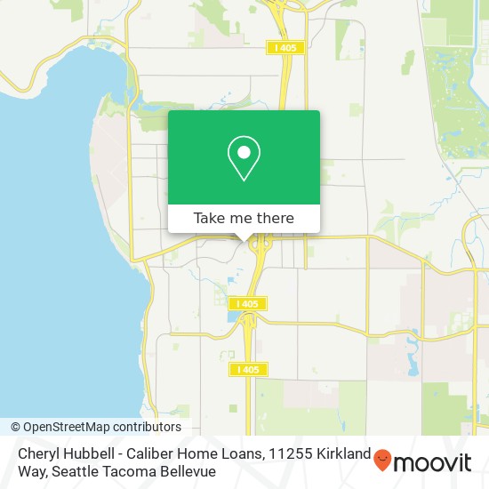 Cheryl Hubbell - Caliber Home Loans, 11255 Kirkland Way map