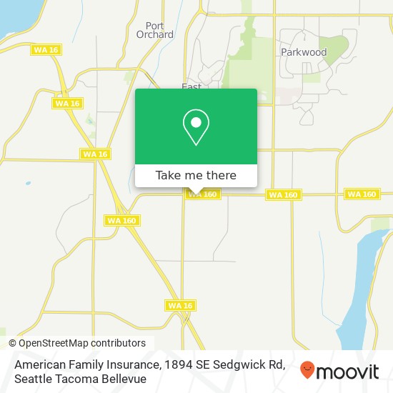 American Family Insurance, 1894 SE Sedgwick Rd map