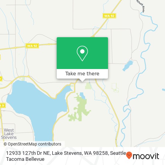 Mapa de 12933 127th Dr NE, Lake Stevens, WA 98258