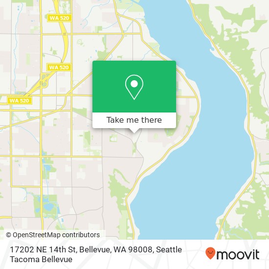 17202 NE 14th St, Bellevue, WA 98008 map