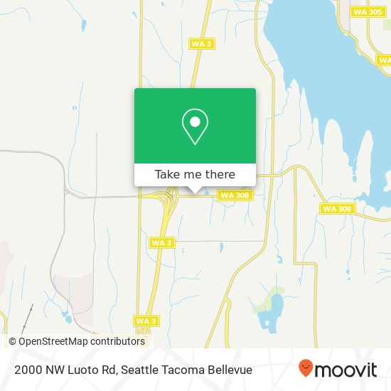 Mapa de 2000 NW Luoto Rd, Poulsbo, WA 98370