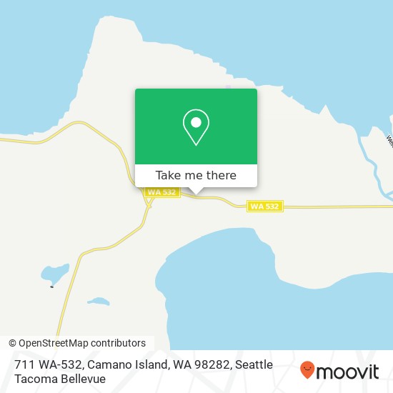 Mapa de 711 WA-532, Camano Island, WA 98282