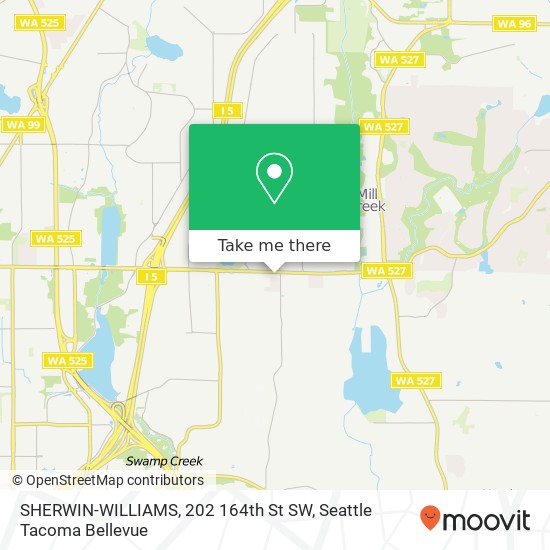 SHERWIN-WILLIAMS, 202 164th St SW map