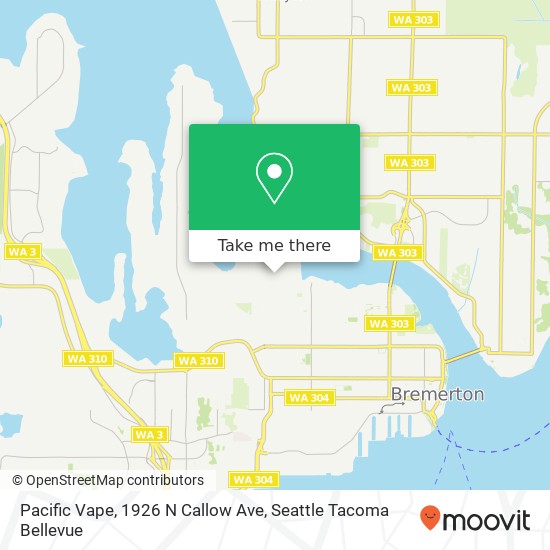 Pacific Vape, 1926 N Callow Ave map