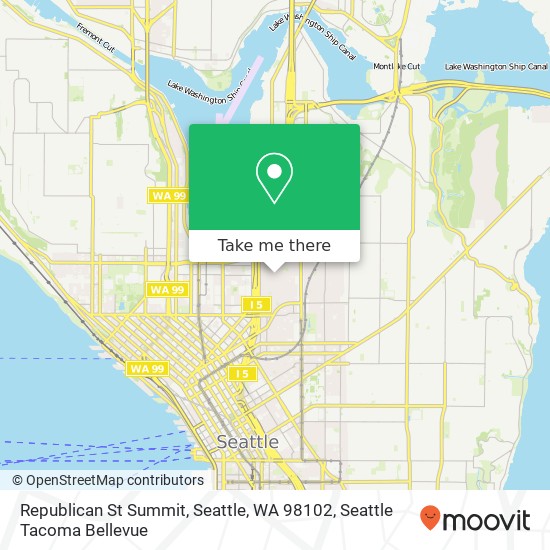 Mapa de Republican St Summit, Seattle, WA 98102