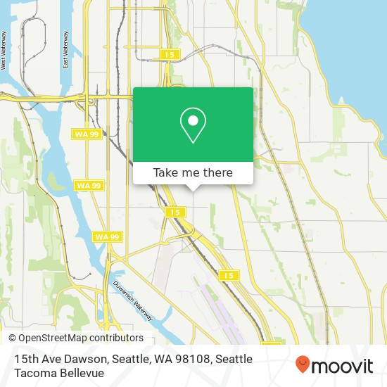 15th Ave Dawson, Seattle, WA 98108 map