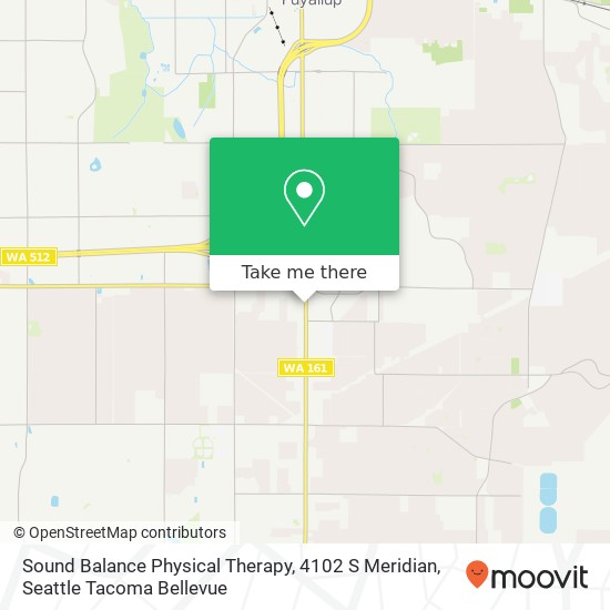 Sound Balance Physical Therapy, 4102 S Meridian map